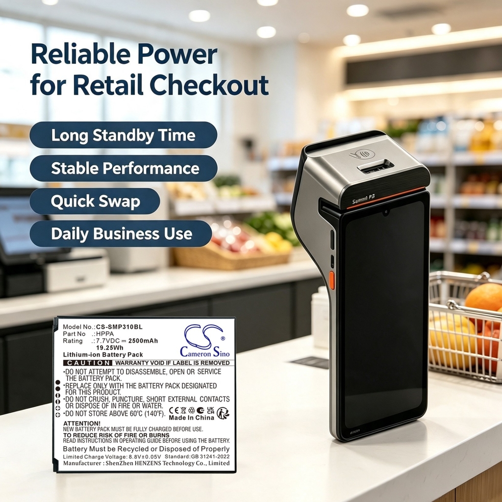 Batterij compatibel met Sunmi CS-SMP310BL