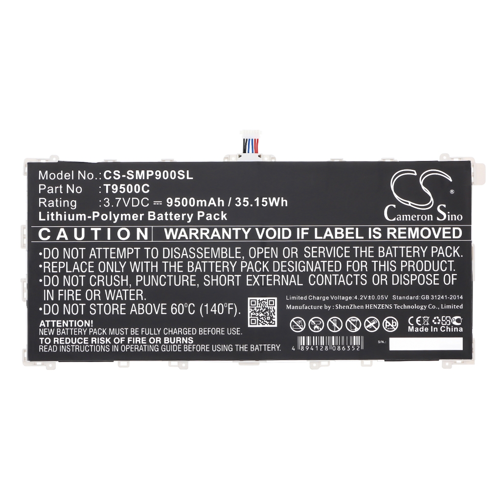 Tablet Battery Samsung CS-SMP900SL