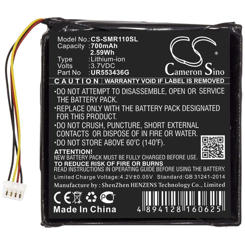Batterij Vervangt UR553436G