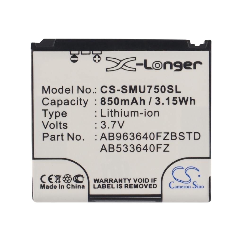 Batterij compatibel met Samsung Verizon CS-SMU750SL