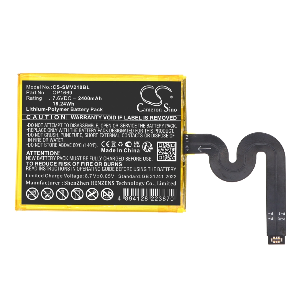 Batterij Vervangt QP1669