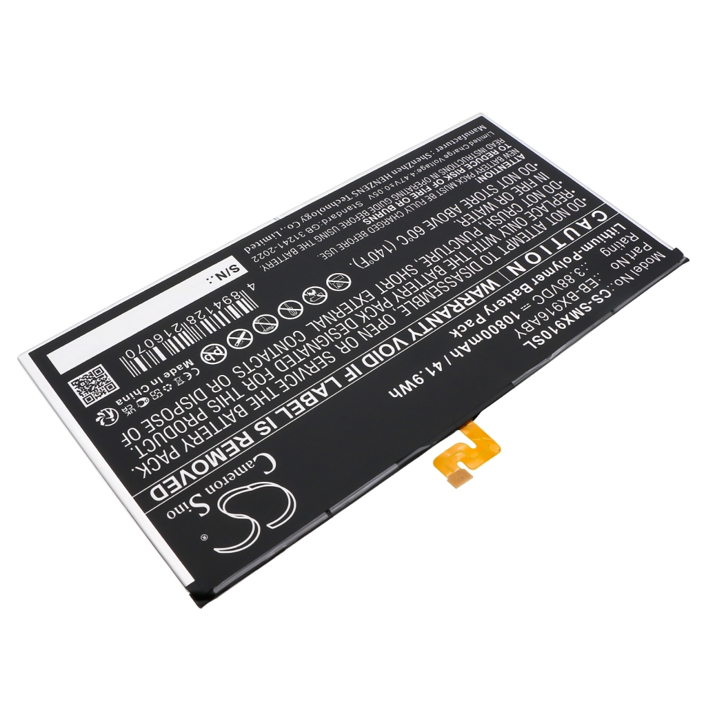 Tablet batterijen Samsung CS-SMX910SL