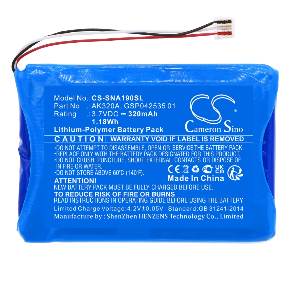 Batterij Vervangt AK320A