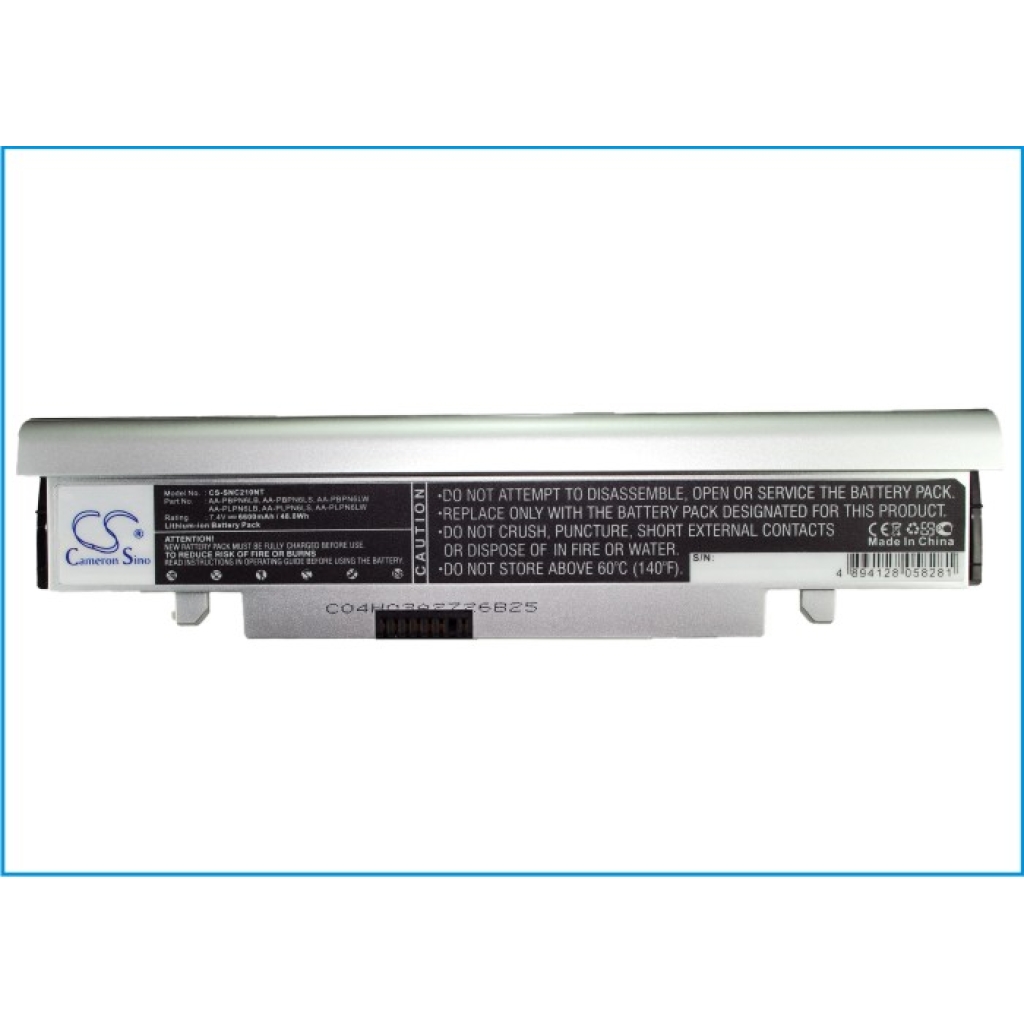 Cameron Sino CS-SNC210NT zilveren accu Samsung N210/N220 7,4V 48,8Wh, vooretiket