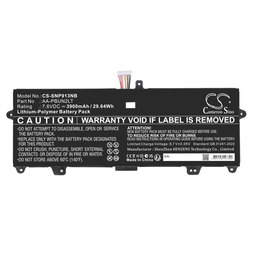 Batterij compatibel met Samsung CS-SNP913NB