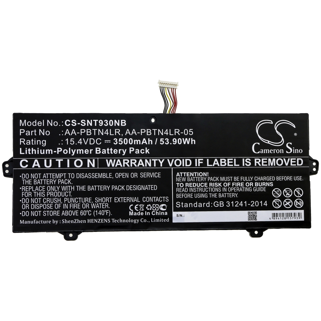 Notebook batterij Samsung NT930SBE-K38A