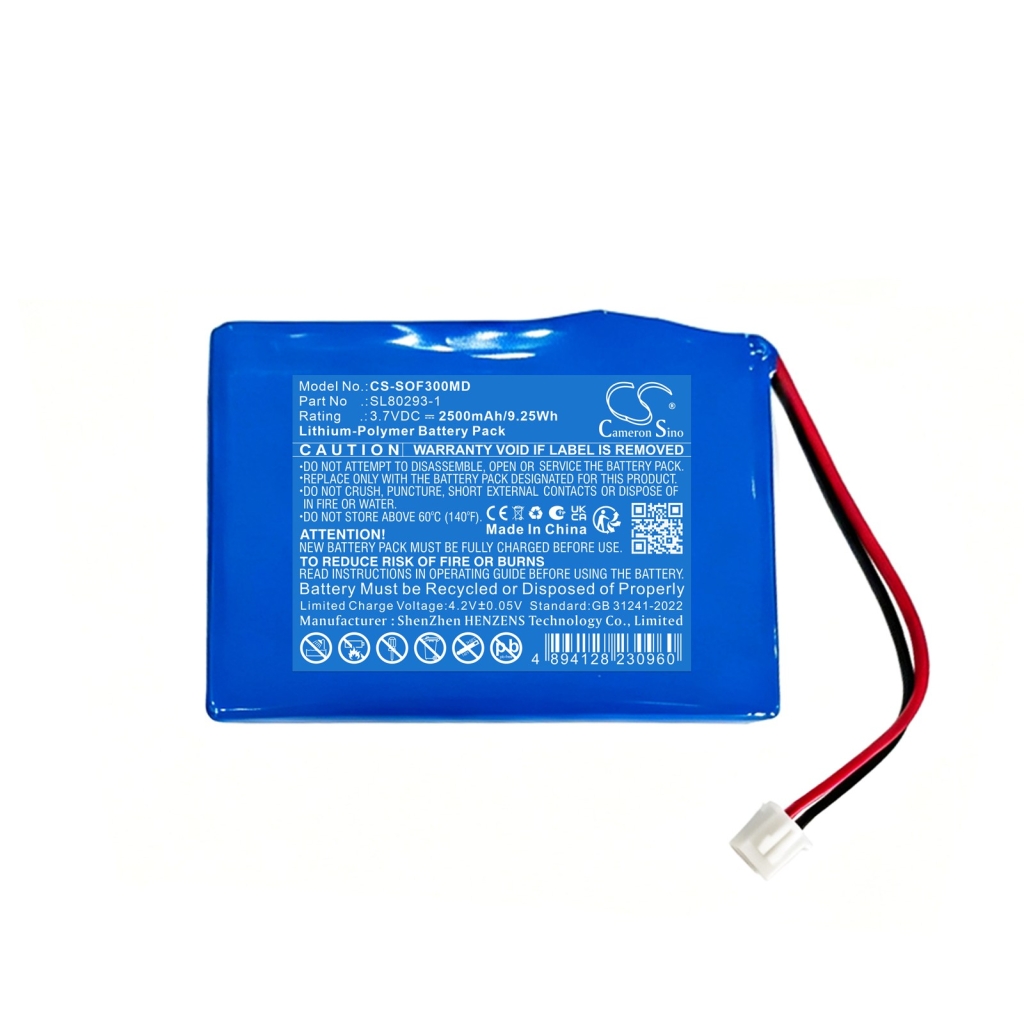 Batterijen compatibel met OSEN ECG 3000F CS-SOF300MD
