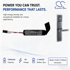 Remplacement de batterie compatible pour Omnilock DL-23