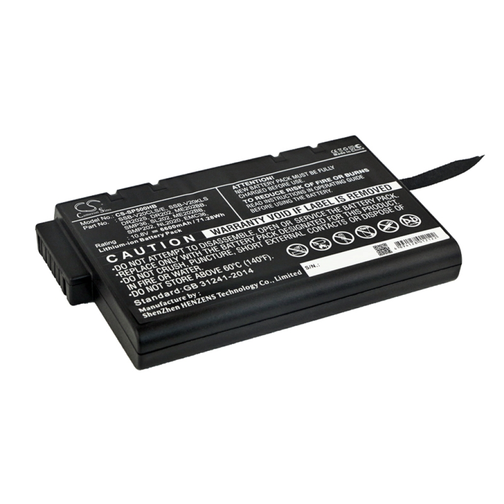 Notebook batterij NoteBook Co. CS-SP500HB