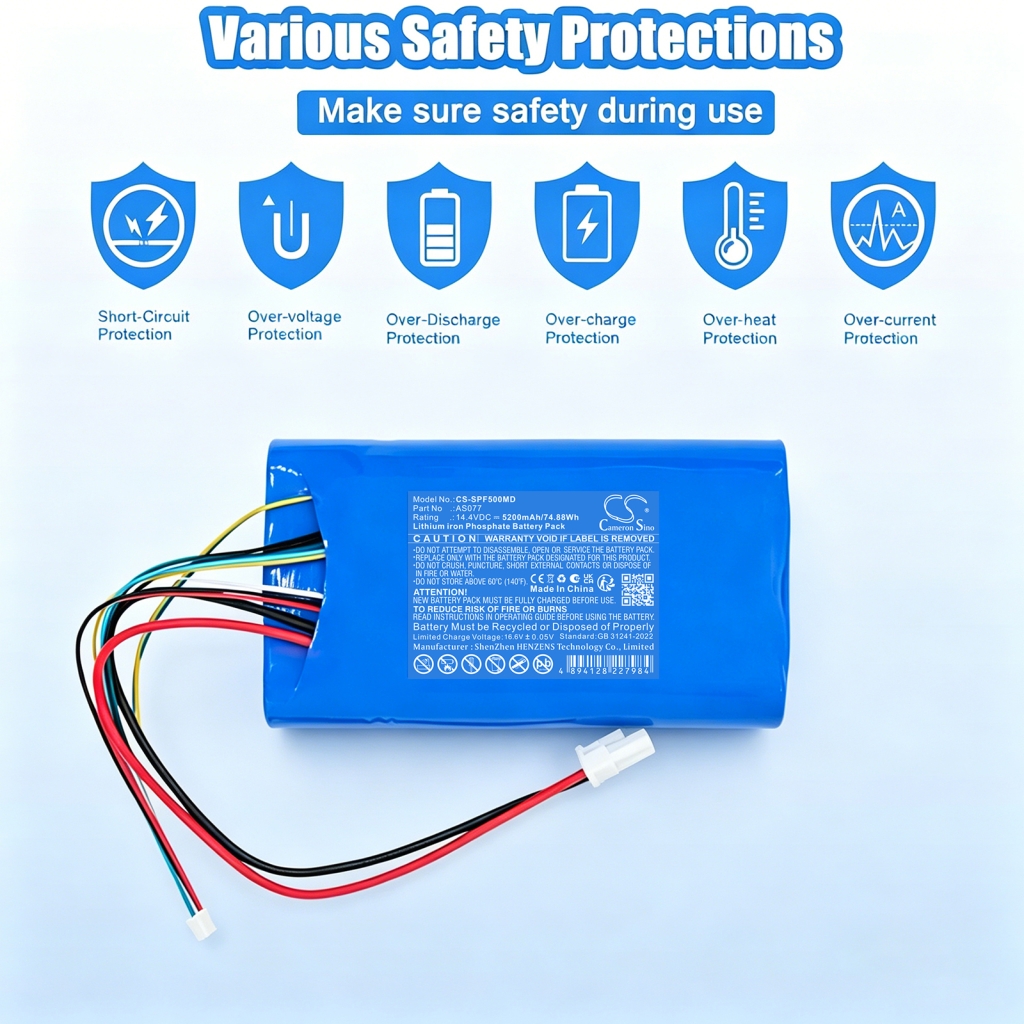 Batterij compatibel met Airsep Caire inc CS-SPF500MD