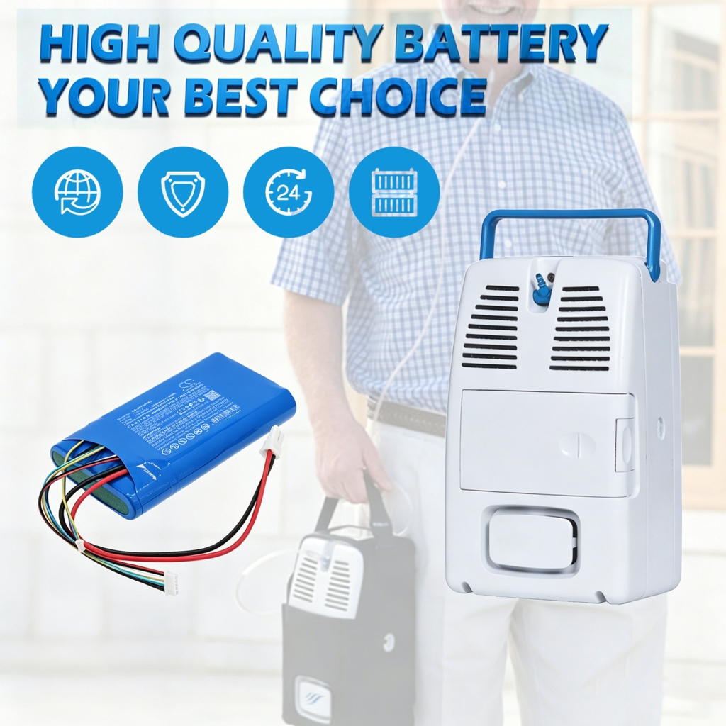 Batterij compatibel met Airsep Caire inc CS-SPF500MD