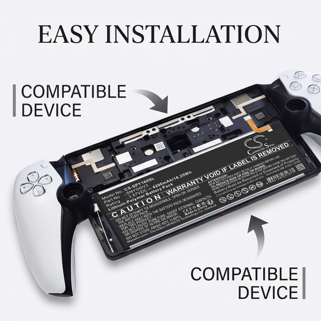 Batterijen compatibel met Sony CFI-Y1016 CFI-Y1016 CS-SPY160SL