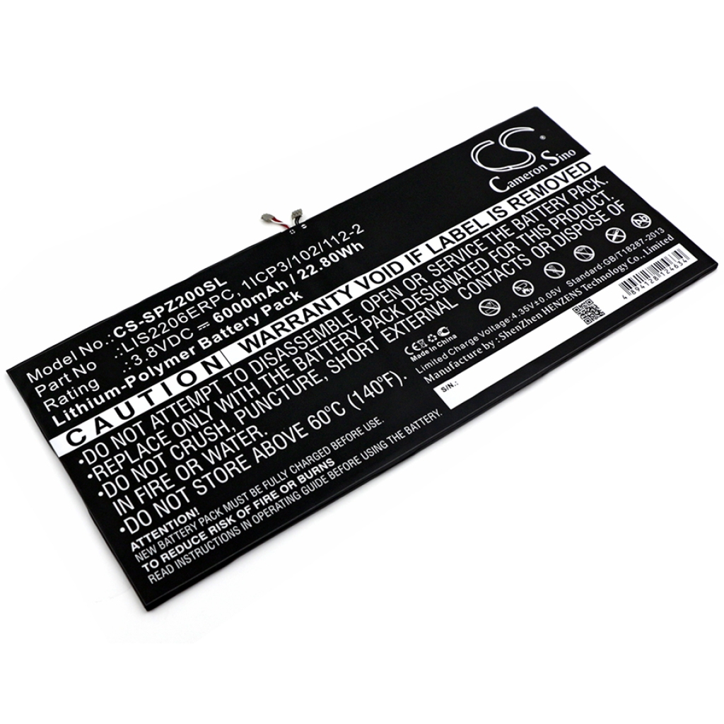 Batterij Vervangt LIS2206ERPC