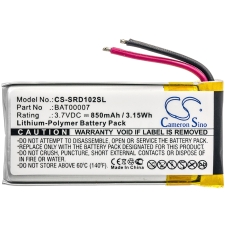 Remplacement de batterie compatible pour Cardo BAT00007