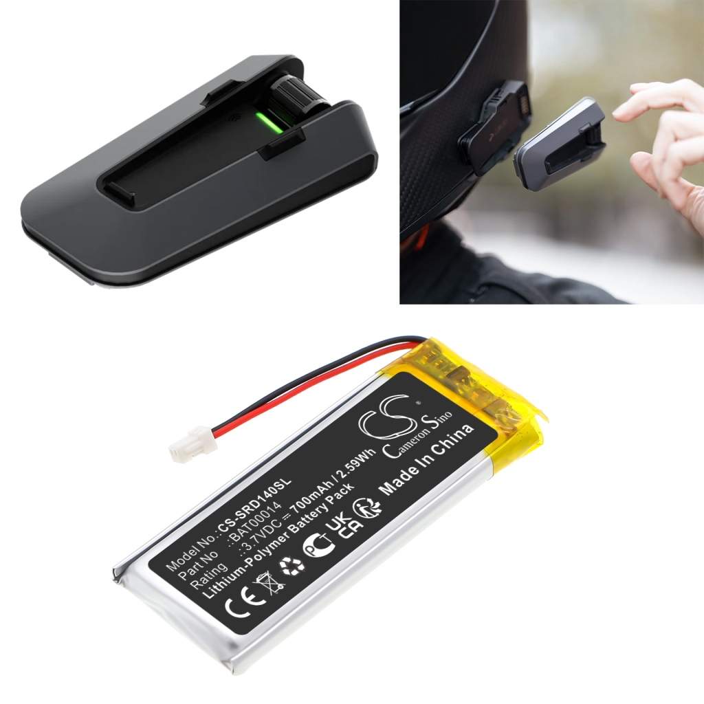 Batterij voor draadloze headset Cardo CS-SRD140SL