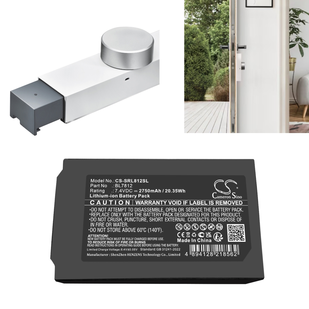 Thuis Beveiligings Camera Batterij Somfy CS-SRL812SL