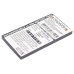 Compatibele batterijvervanging voor Sirius AE737173025076