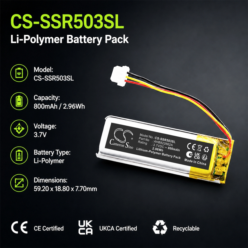 Batterij compatibel met Sena CS-SSR503SL