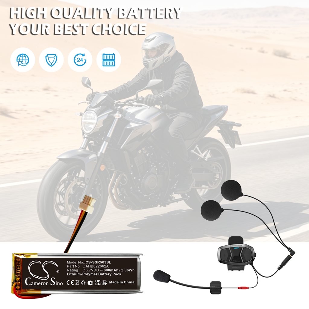 Batterij compatibel met Sena CS-SSR503SL