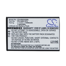 Compatibele batterijvervanging voor Simvalley PX-3402,PX-3402-675,PX-3402-912