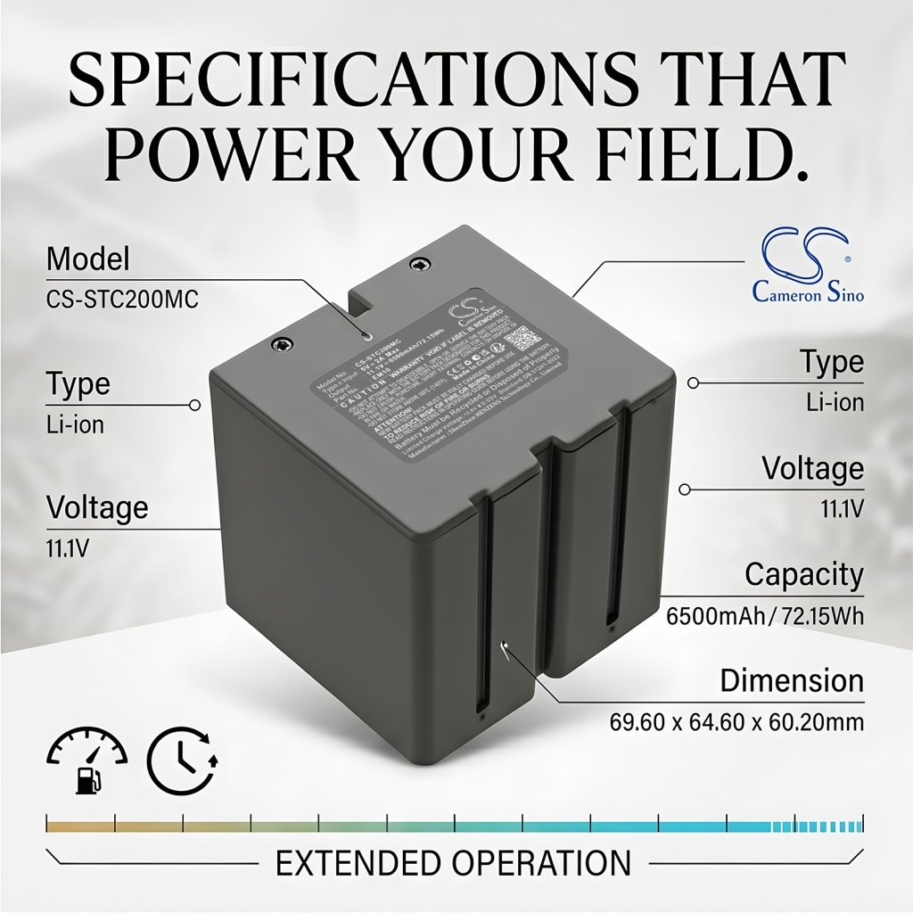 Batterij compatibel met Stealth cam CS-STC200MC