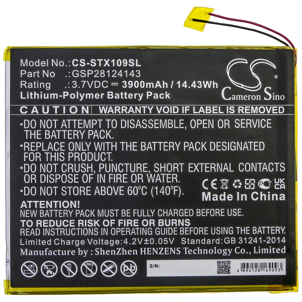 Batterij compatibel met Smartab CS-STX109SL