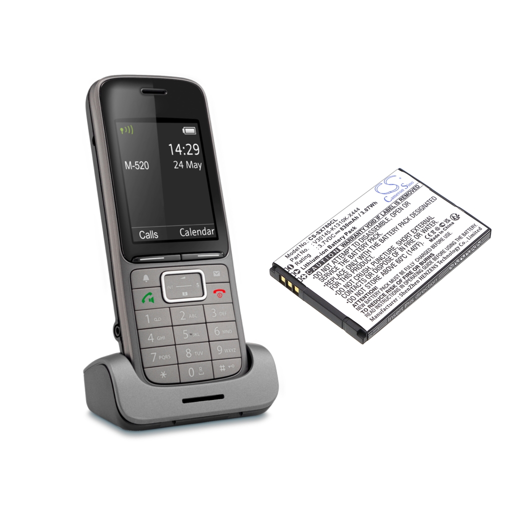 Batterie de téléphone sans fil Openstage Unify Comfortel Gigaset CS-SX780CL