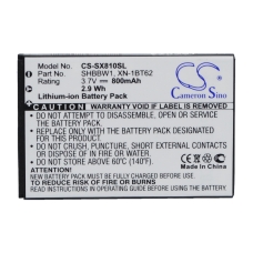 Compatibele batterijvervanging voor Sharp SHBBW1,XN-1BT62,XN-1BT82