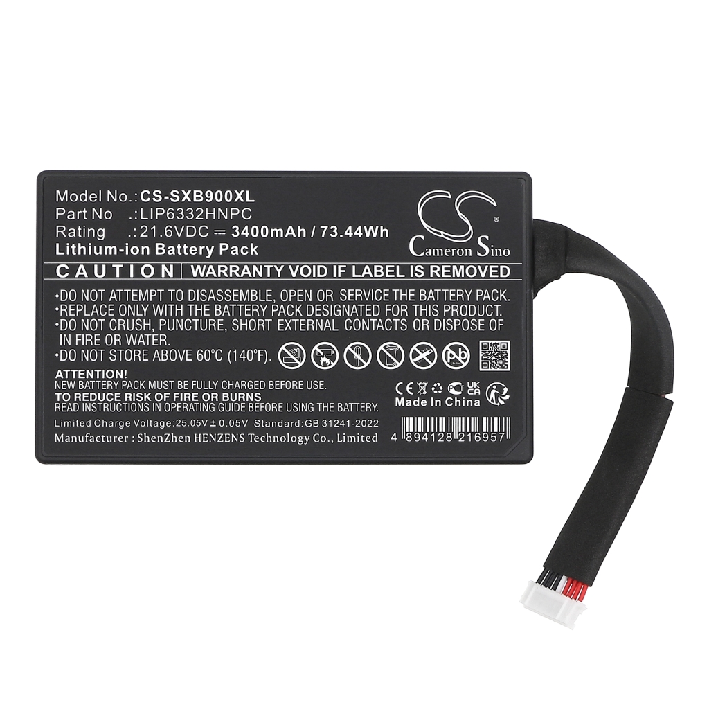 Luidspreker Batterij Sony CS-SXB900XL