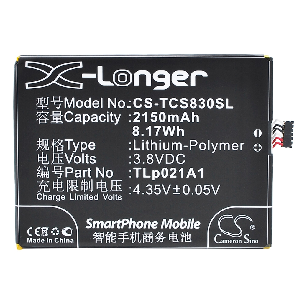 Batterij compatibel met TCL CS-TCS830SL
