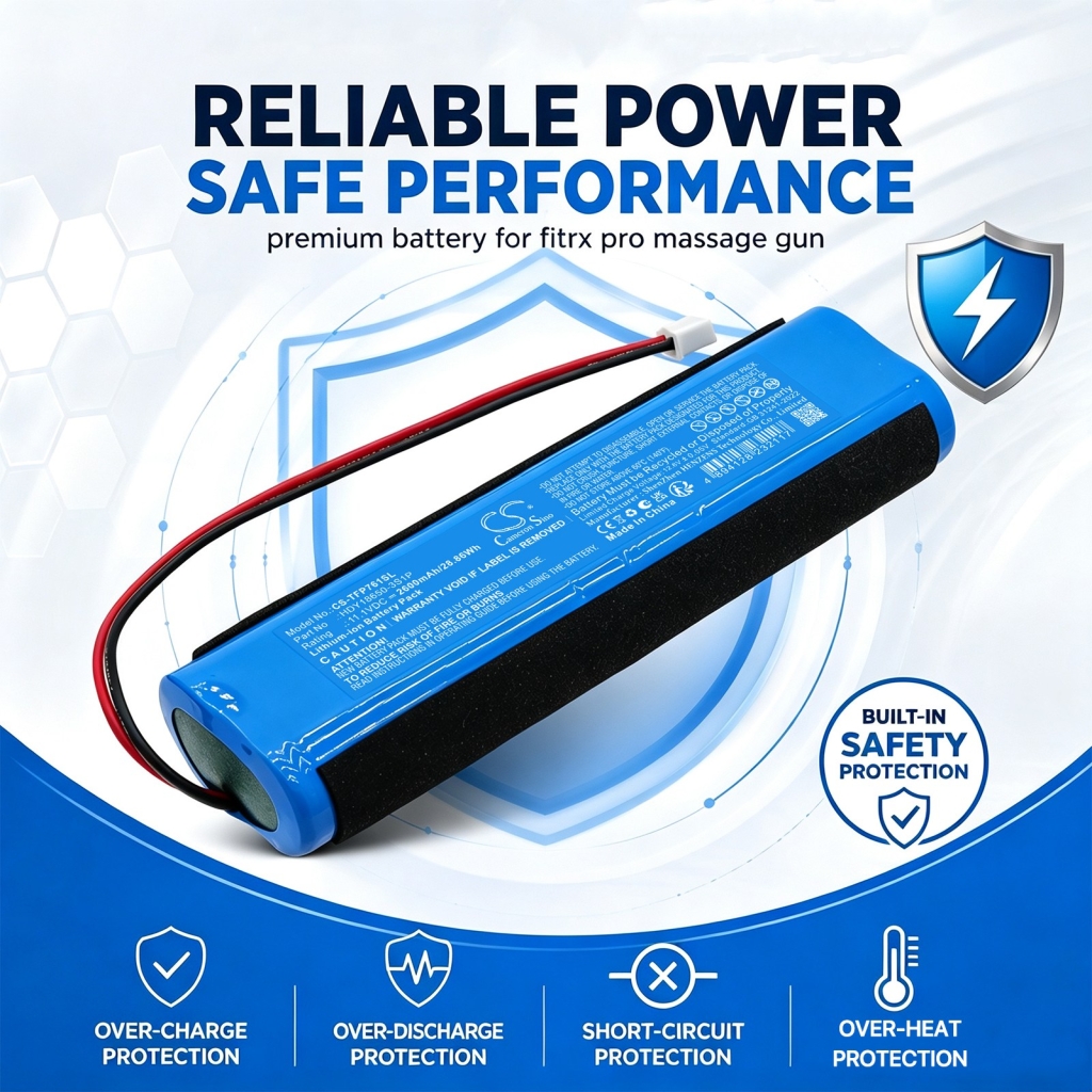 Batterijen compatibel met Tzumi Fitrx Pro 7610 CS-TFP761SL