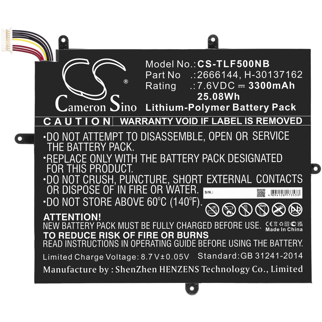Batterij Vervangt 2666144