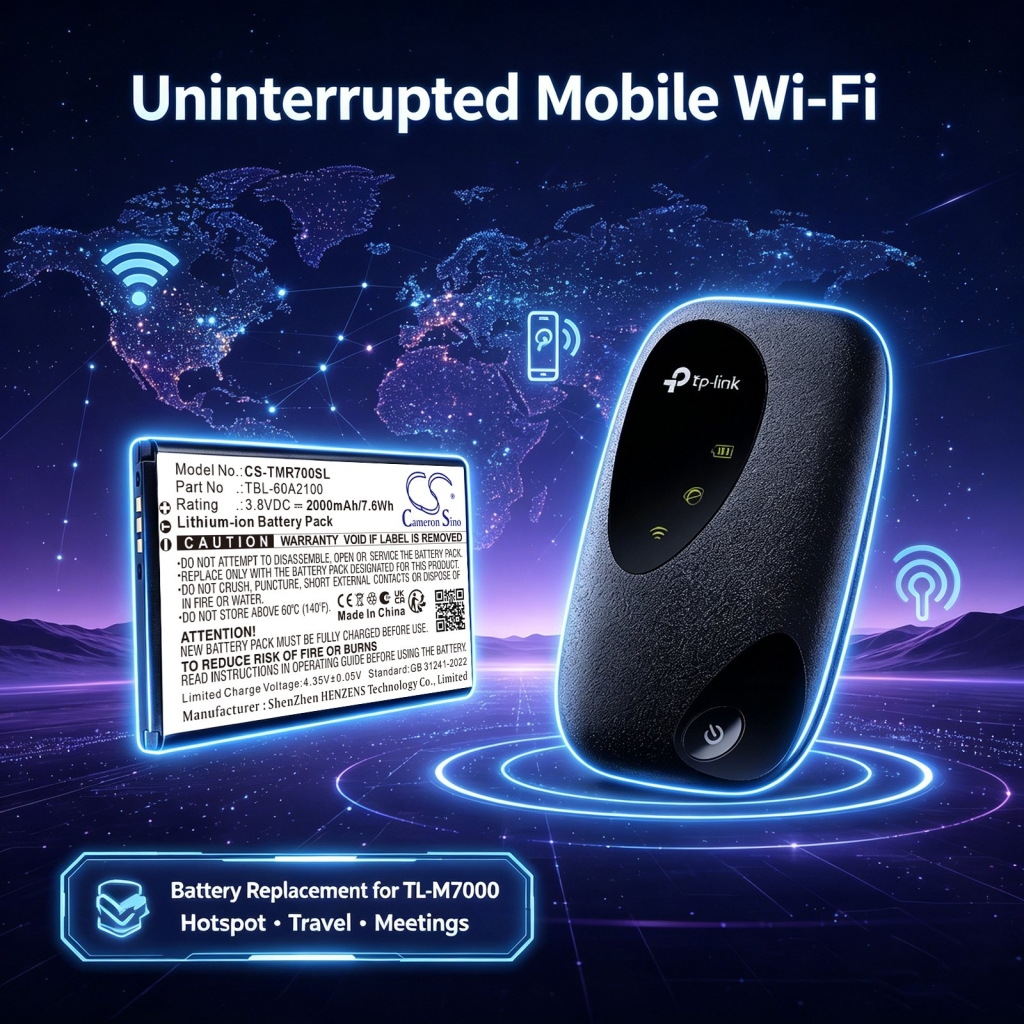 Batterijen compatibel met TP-Link TL-M7000 TL-M7000 CS-TMR700SL