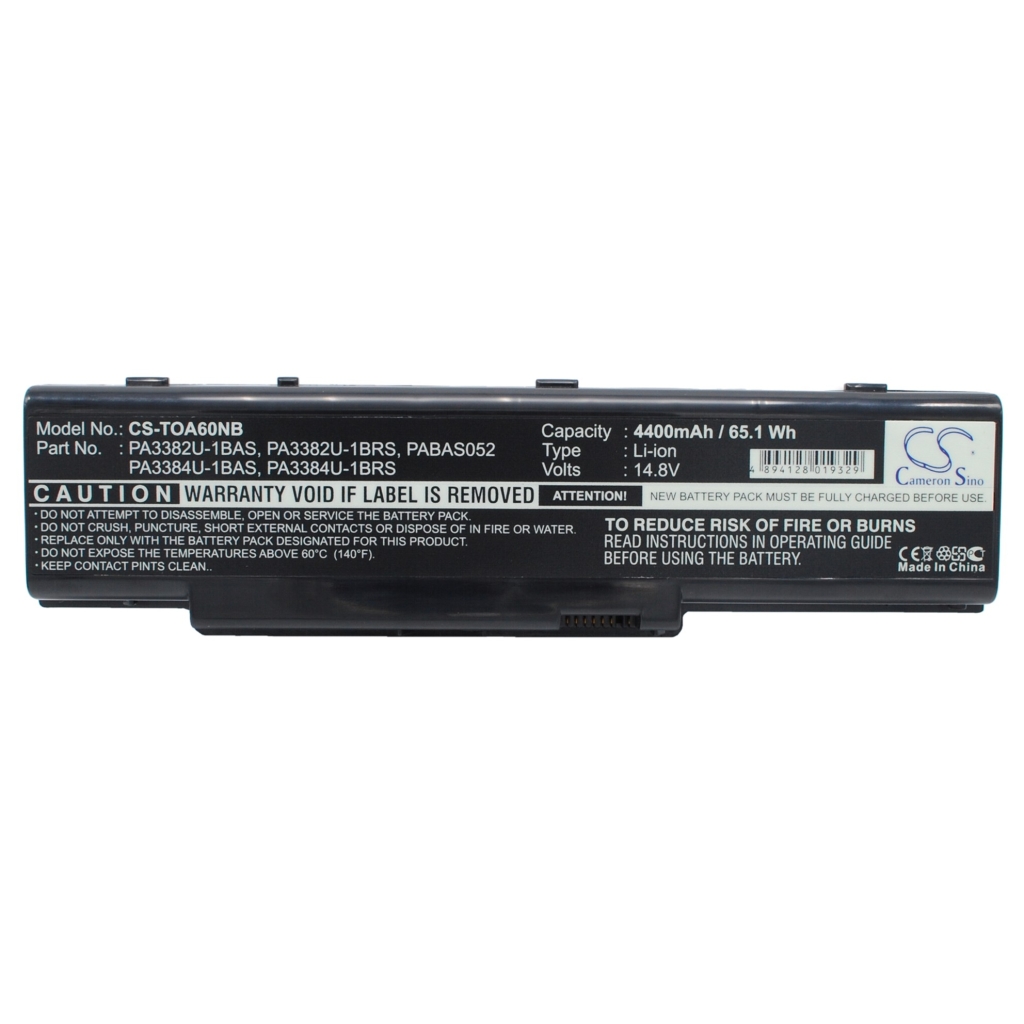 Notebook battery Toshiba Satellite A60-652