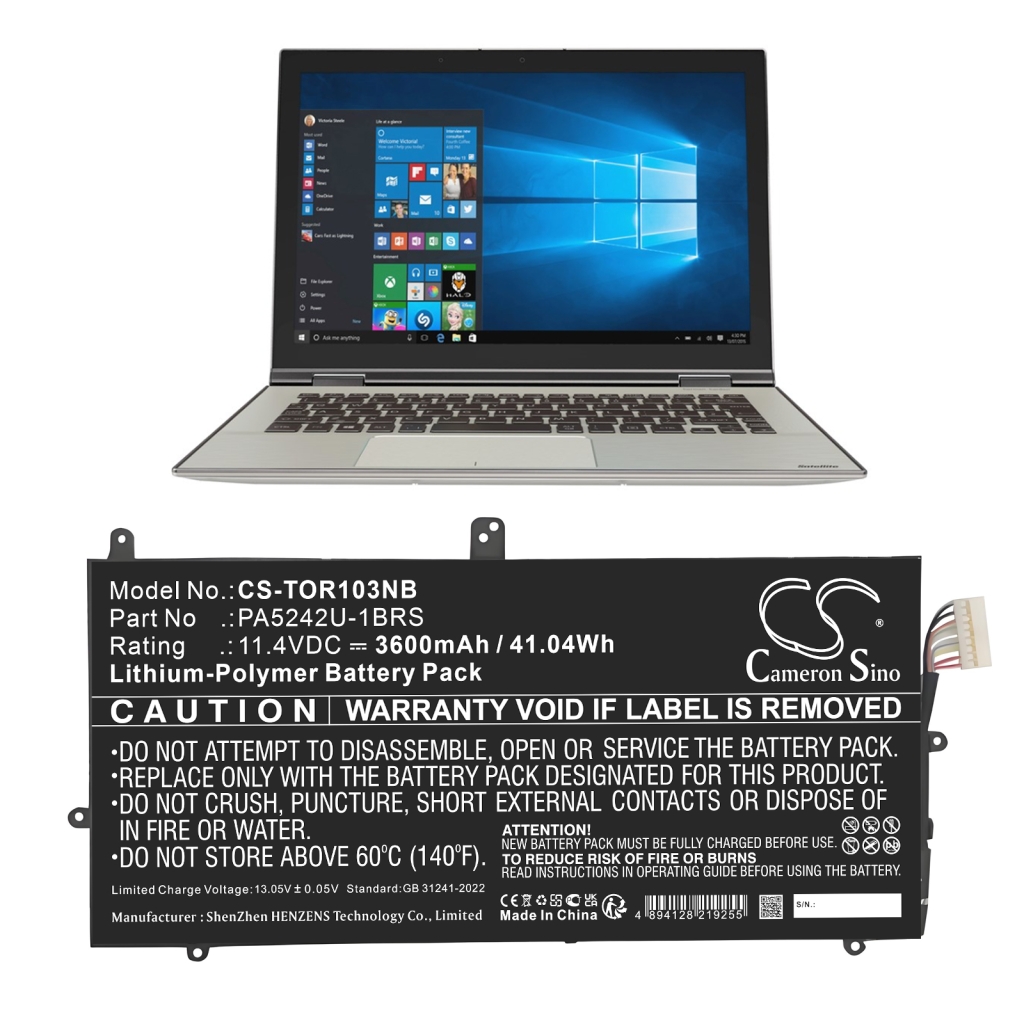 Batterie pour ordinateur portable Toshiba CS-TOR103NB