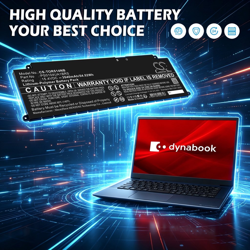 Batterij compatibel met Toshiba CS-TOR514NB