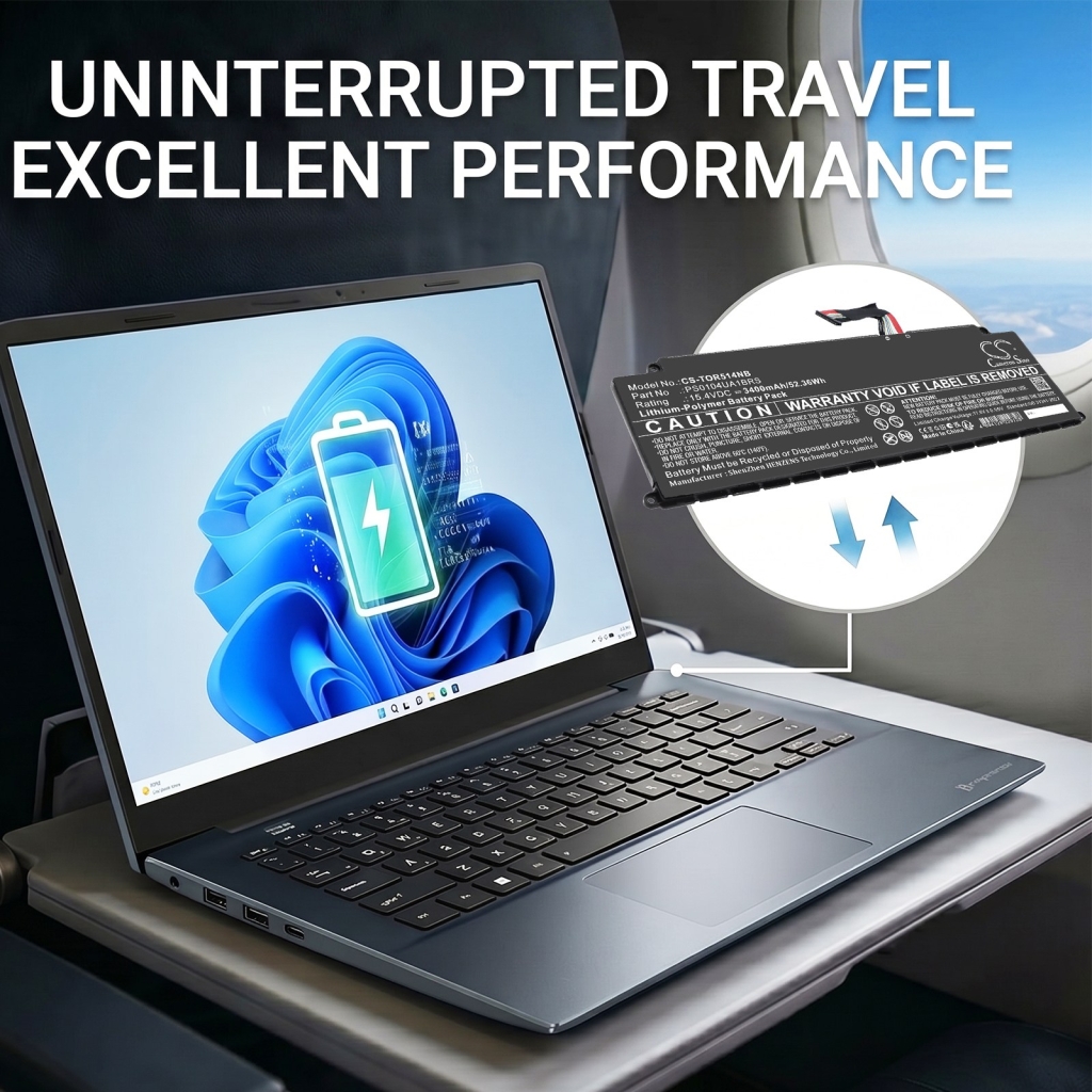 Batterij compatibel met Toshiba CS-TOR514NB
