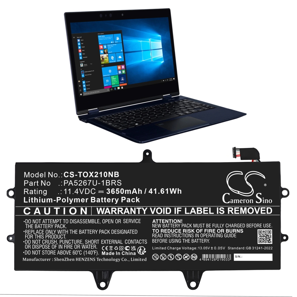 Batterie pour ordinateur portable Toshiba CS-TOX210NB
