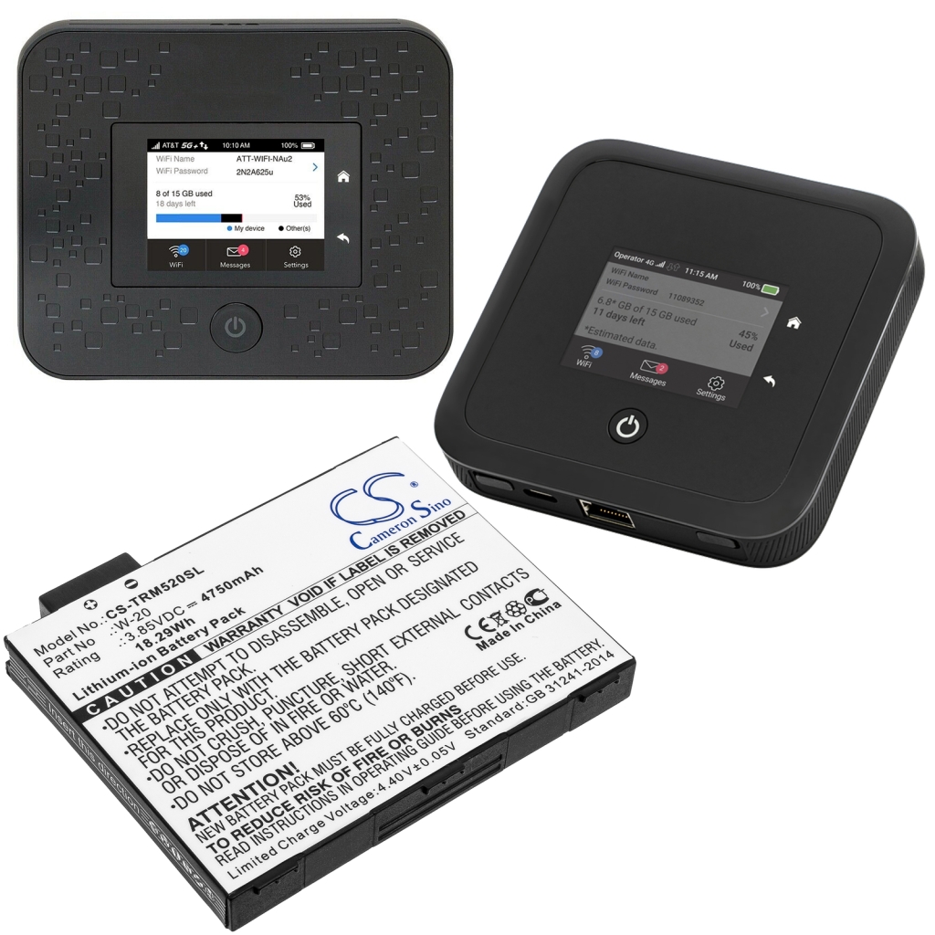 Remplacement de batterie compatible pour AT