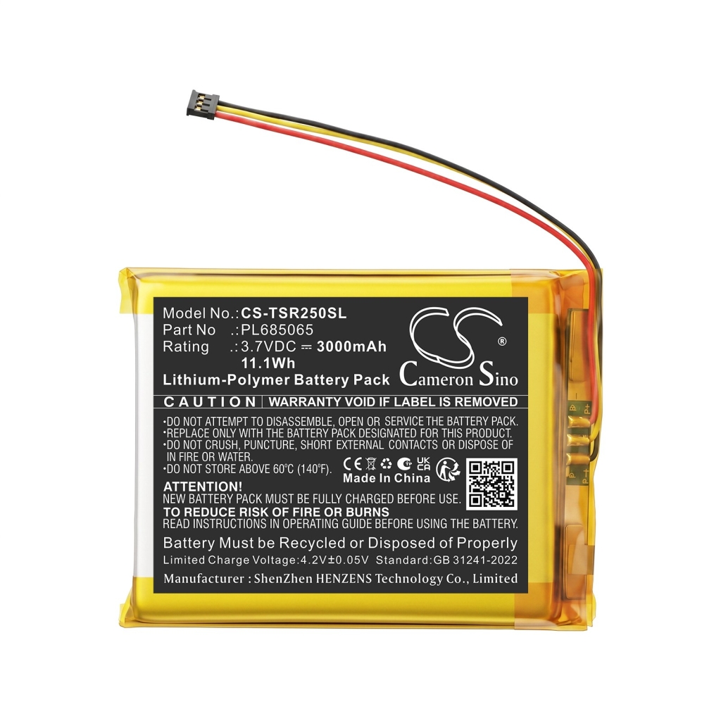 Batterijen compatibel met Astell&Kern SR25 SR25 mk2 CS-TSR250SL