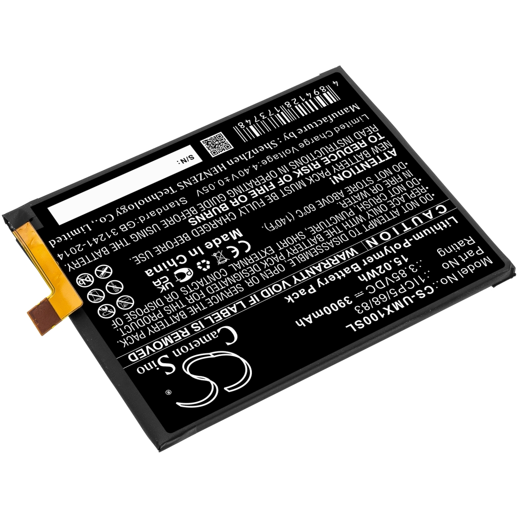 Batterie de téléphone portable Umi CS-UMX100SL