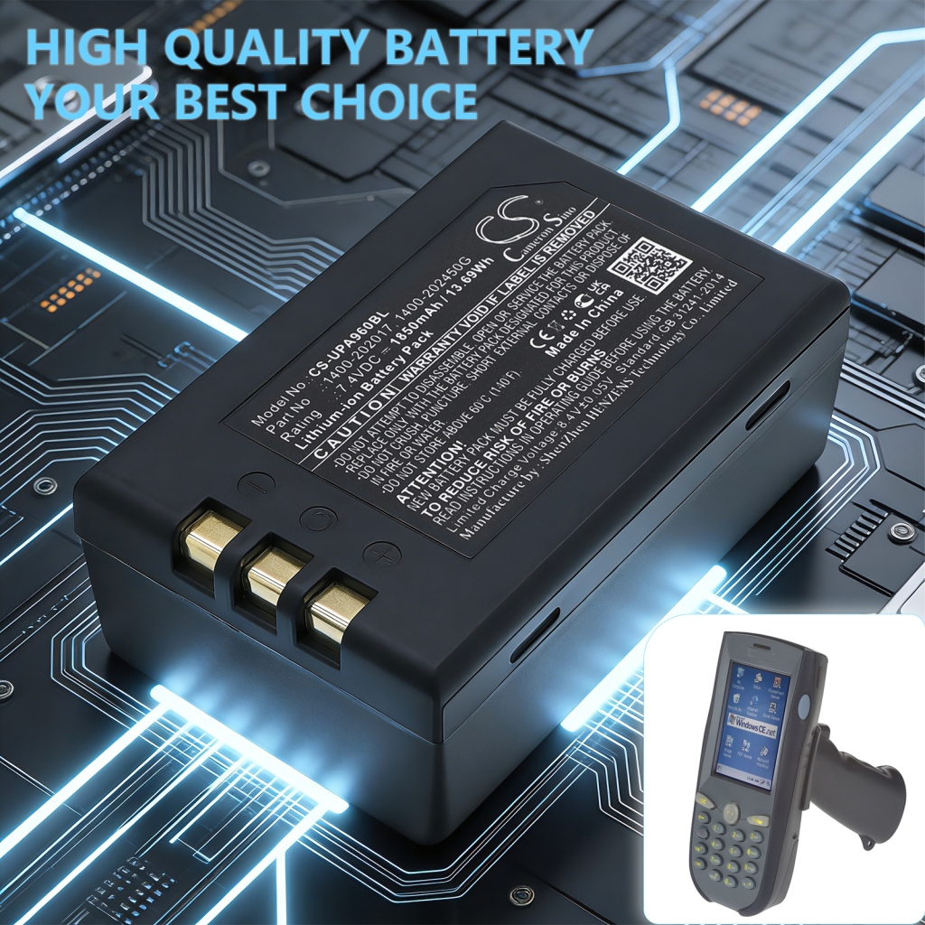 Batterij compatibel met Unitech CS-UPA960BL
