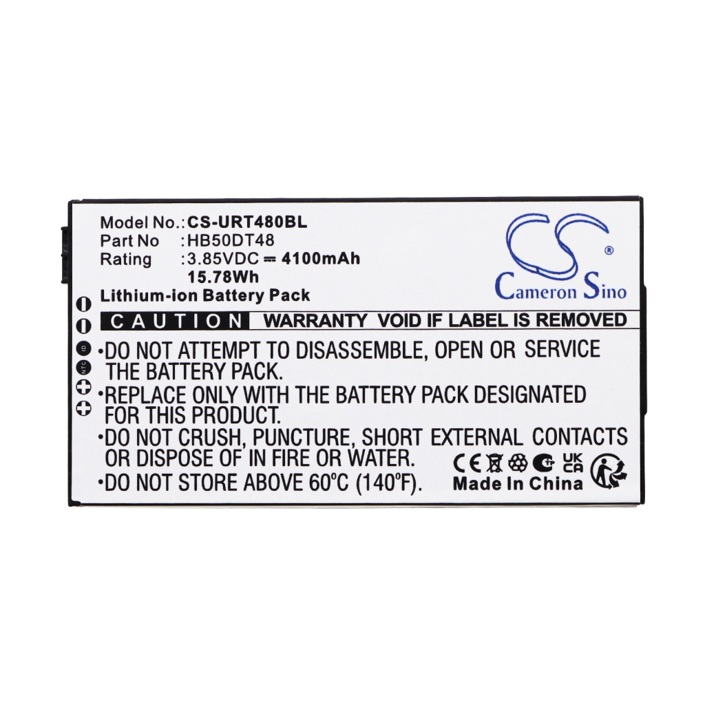 Batterij compatibel met Urovo CS-URT480BL