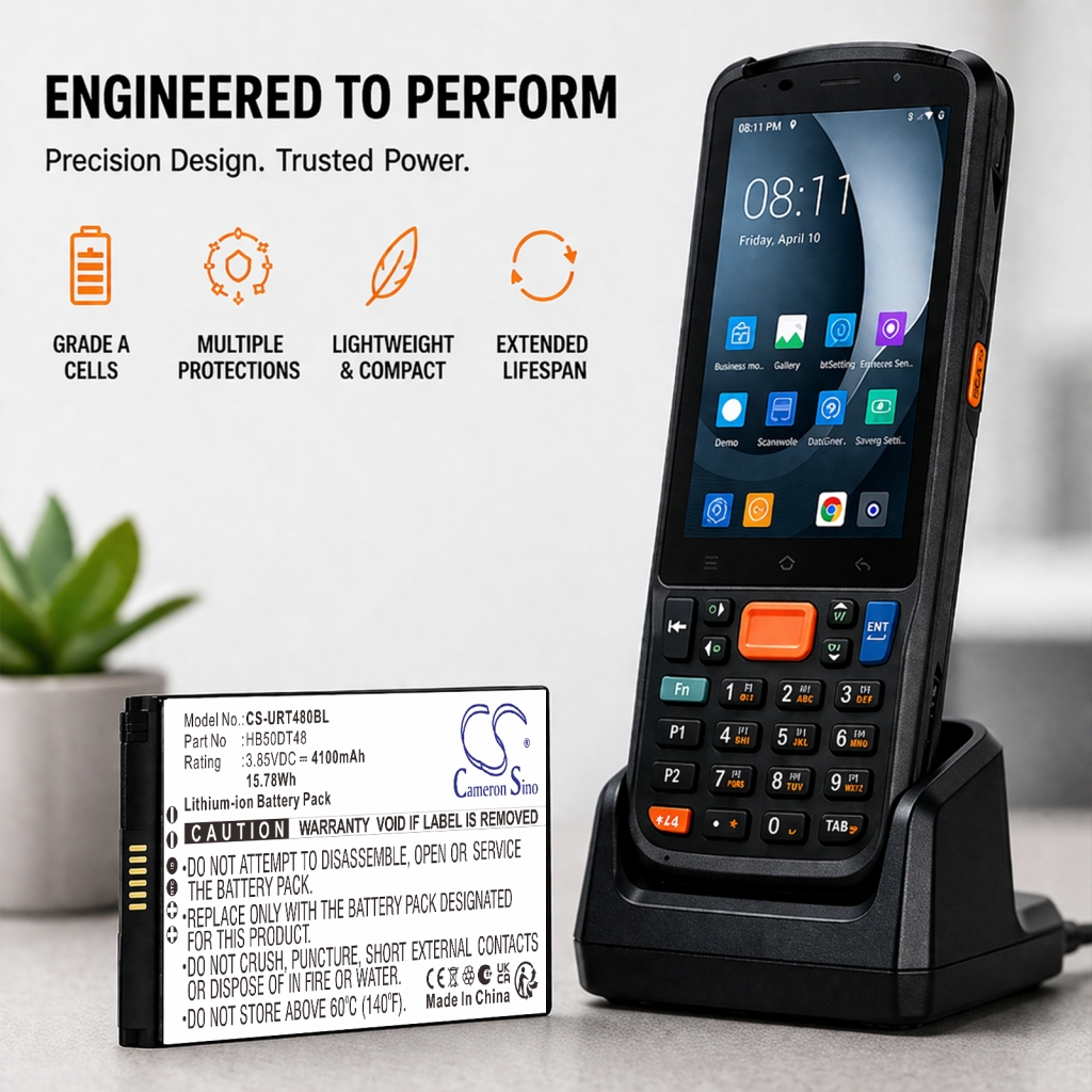 Batterij compatibel met Urovo CS-URT480BL