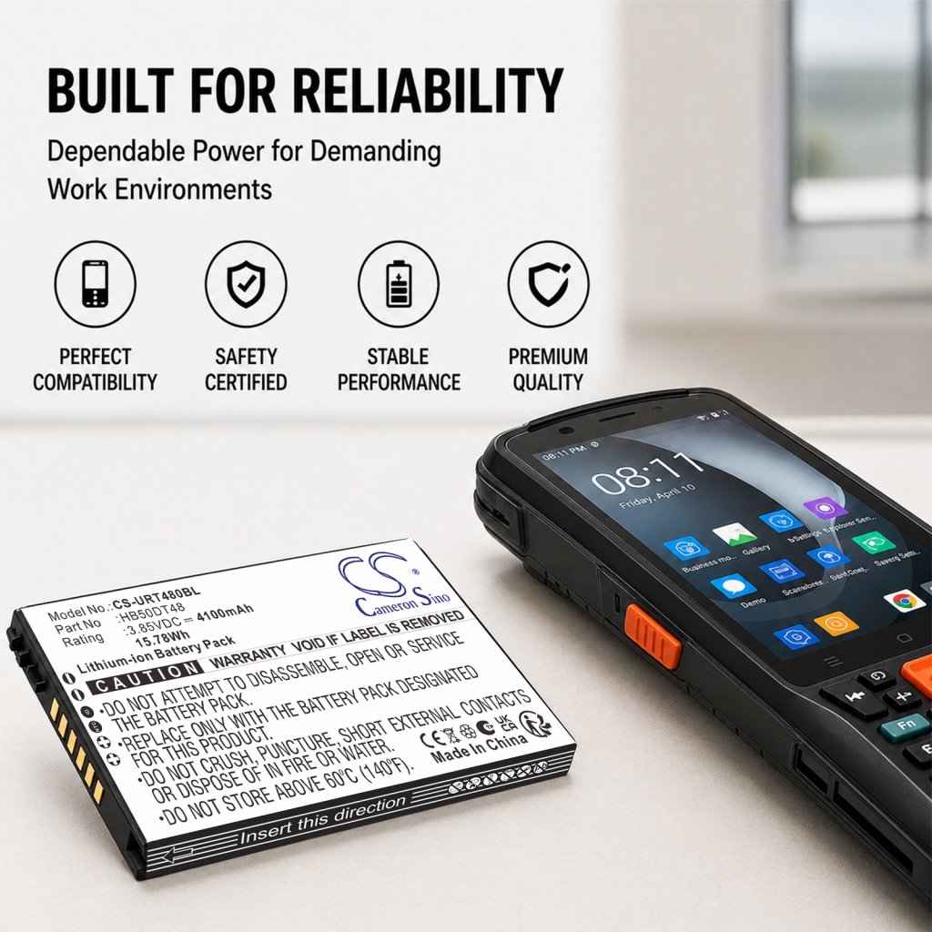 Batterij compatibel met Urovo CS-URT480BL