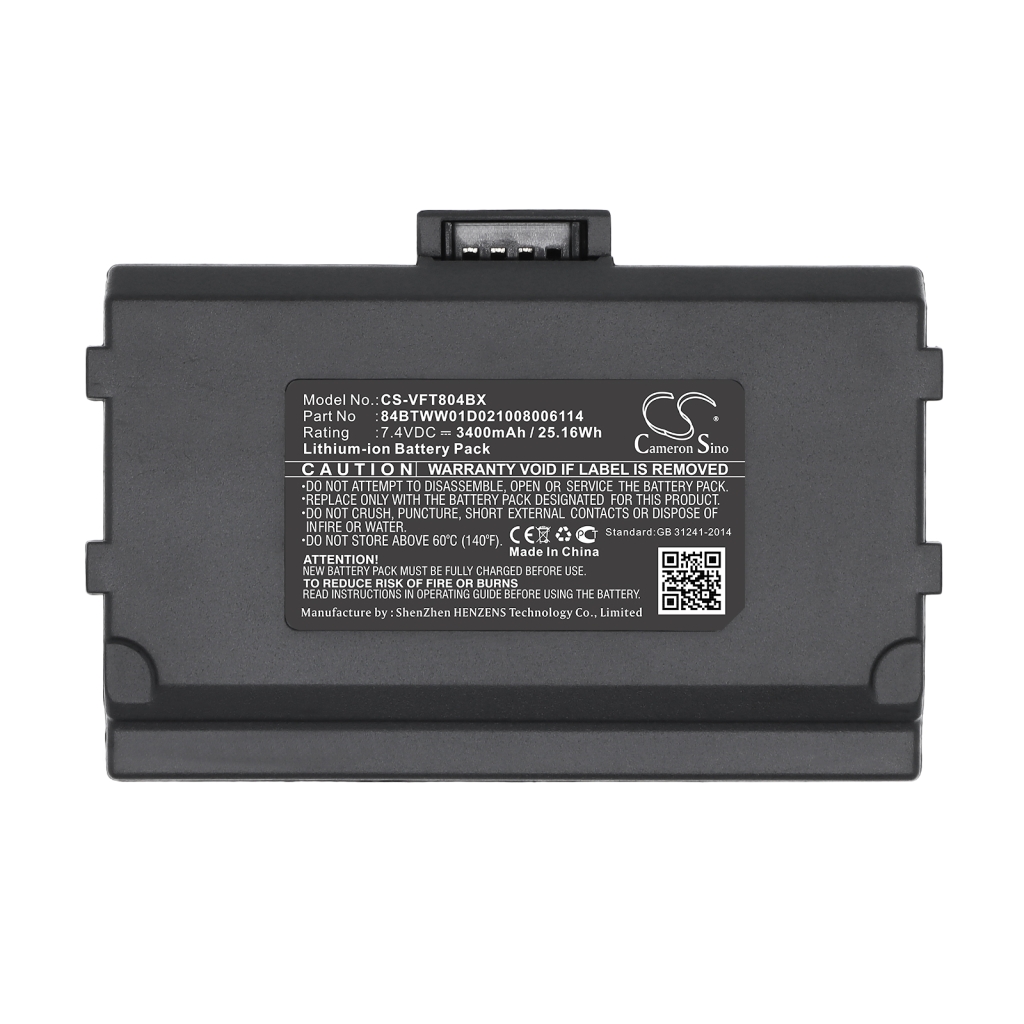Batterij compatibel met Verifone CS-VFT804BX