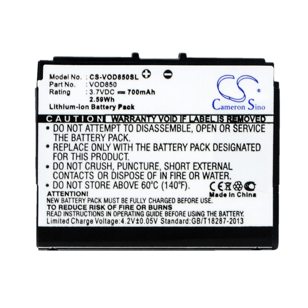 Batterij compatibel met Vodafone CS-VOD850SL