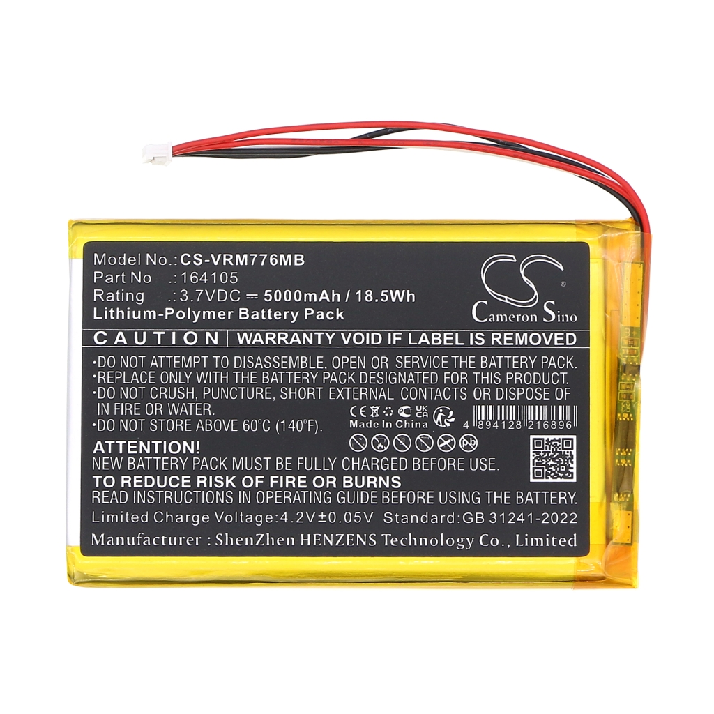 Compatibele batterijvervanging voor Vtech 164105