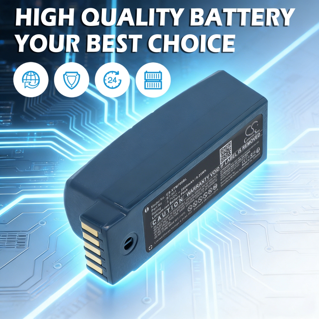 Battery compatible with Honeywell Vocollect CS-VTM700BL