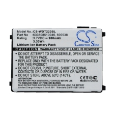 Remplacement de batterie compatible pour Datalogic 1400-202501G,191-908304-200,201709,4006-0319,600538...